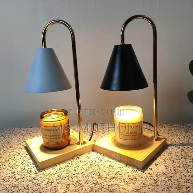 Electric Candle Wamers With Wooden Base*