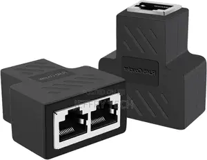 Rj45 Ethernet Splitter Adapter, 1 to 2 Ethernet Extender 2 P