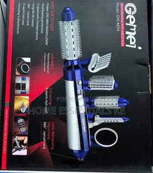 Gemei 6 in 1 
Hot Air Styler
Over Heating Protection