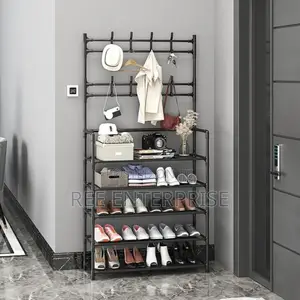 Multifunctional All-in-1 Shoe Rack/Coat Rack/Cloths Hanger