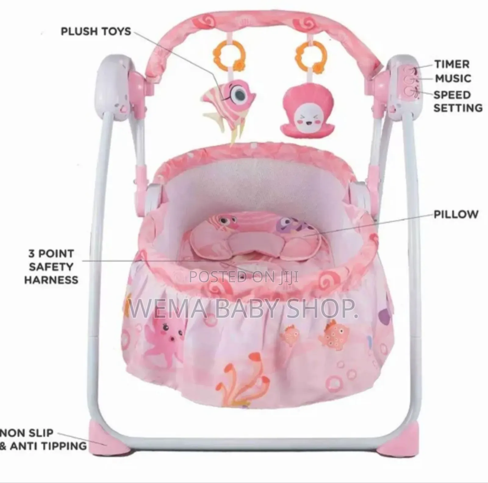 Remote Control Electric Baby Swing/Cradle