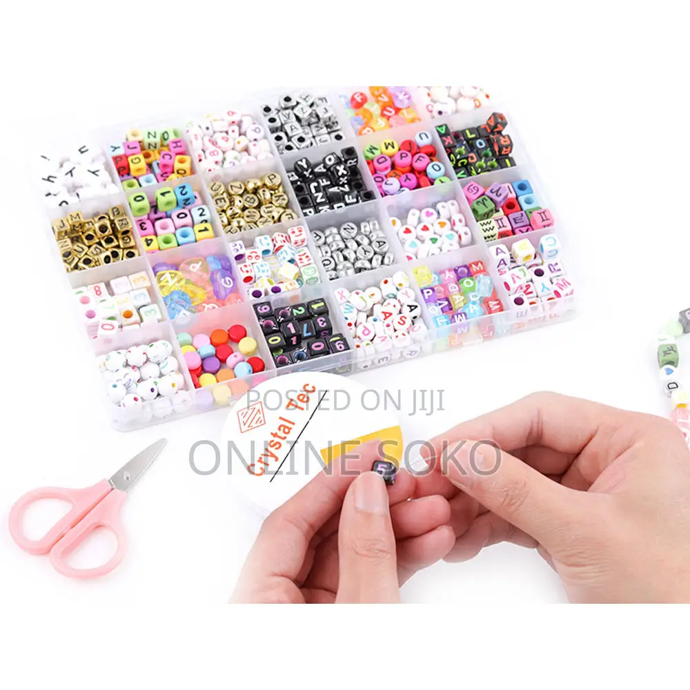 Kids Pre-school Educational Jewelry Making Bead Kit Toy