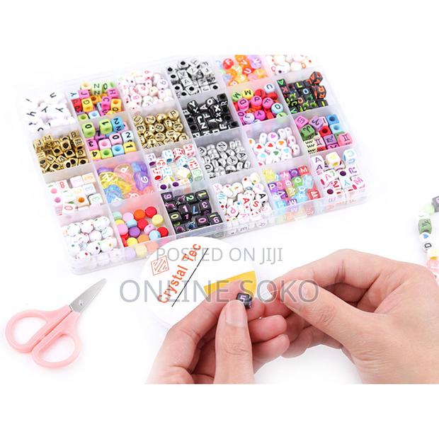 Kids Pre-school Educational Jewelry Making Bead Kit Toy