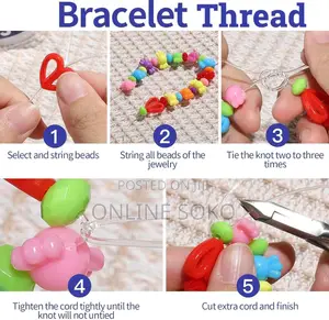 Kids Pre-school Educational Jewelry Making Bead Kit Toy