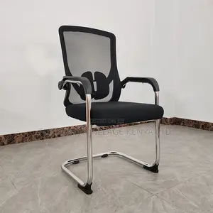 Office Chair: Office Mesh Guest Seating Chair With Bow Frame