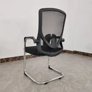 Office Chair: Office Mesh Guest Seating Chair With Bow Frame