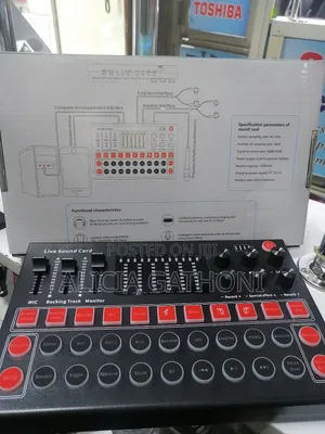 Universal Live Sound Card With Real Time Ear Function