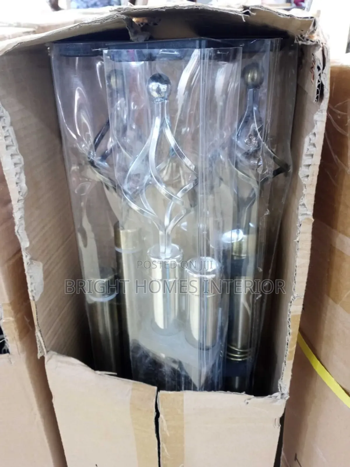 Silver Curtain Rods 2m,3m,4m All Available