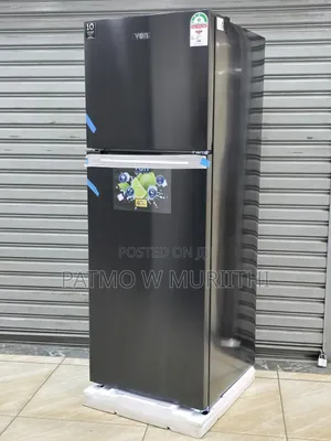 Fridge, Von Double Door Inverter Fridge 334l - Dark Inox