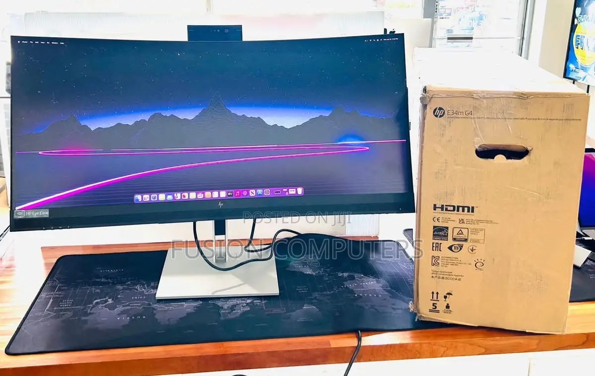 Hp E34m G4 WQHD Curved Usb-C Conferencing Monitor