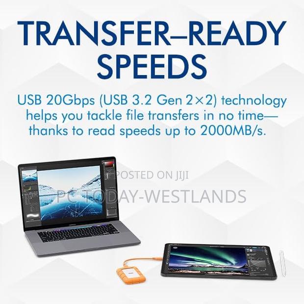 Lacie Rugged Mini Externe SSD 2tb, , 40 Gb/S, 2.000 Mb/S, - thumbnail 6
