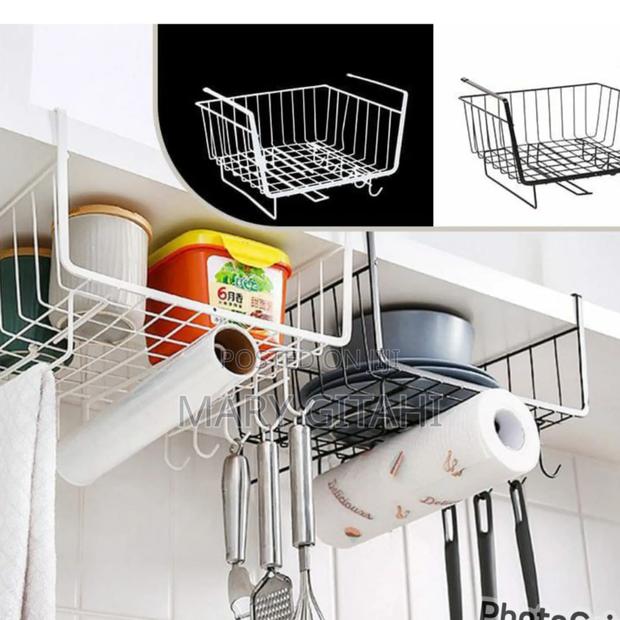 Kitchen Cabinet Under Shelf Double-Layer Storage Rack - main view