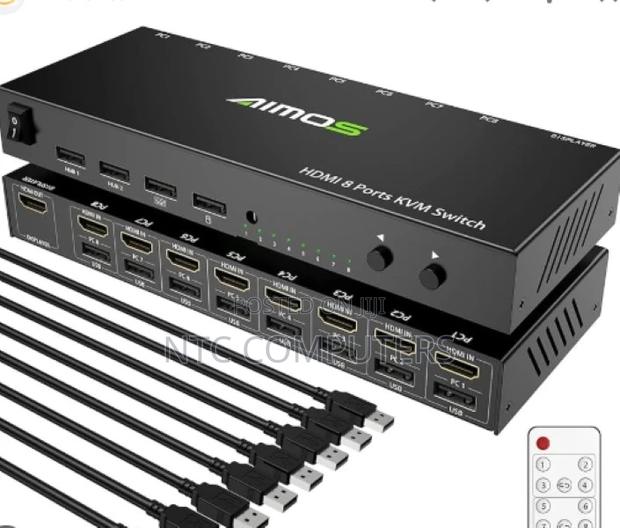 8 in 1 Out Hdmi Kvm, Usb2.0, 30hz, Hot Keys,