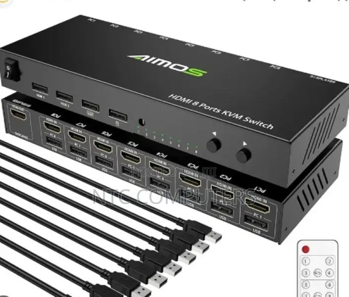 8 in 1 Out Hdmi Kvm, Usb2.0, 30hz, Hot Keys,
