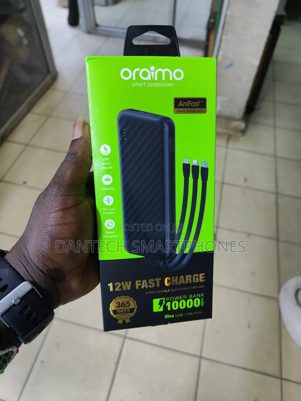 20000 Mah Oraimo Power Bank.
