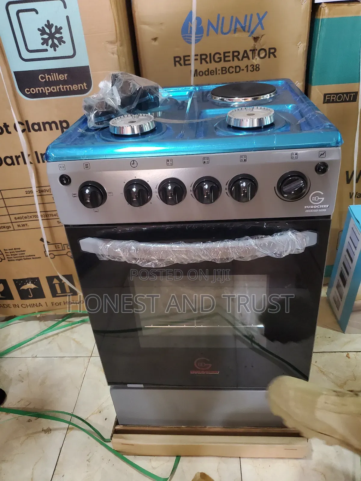 Eurochef 3+1 Standing Cooker With Electric Oven