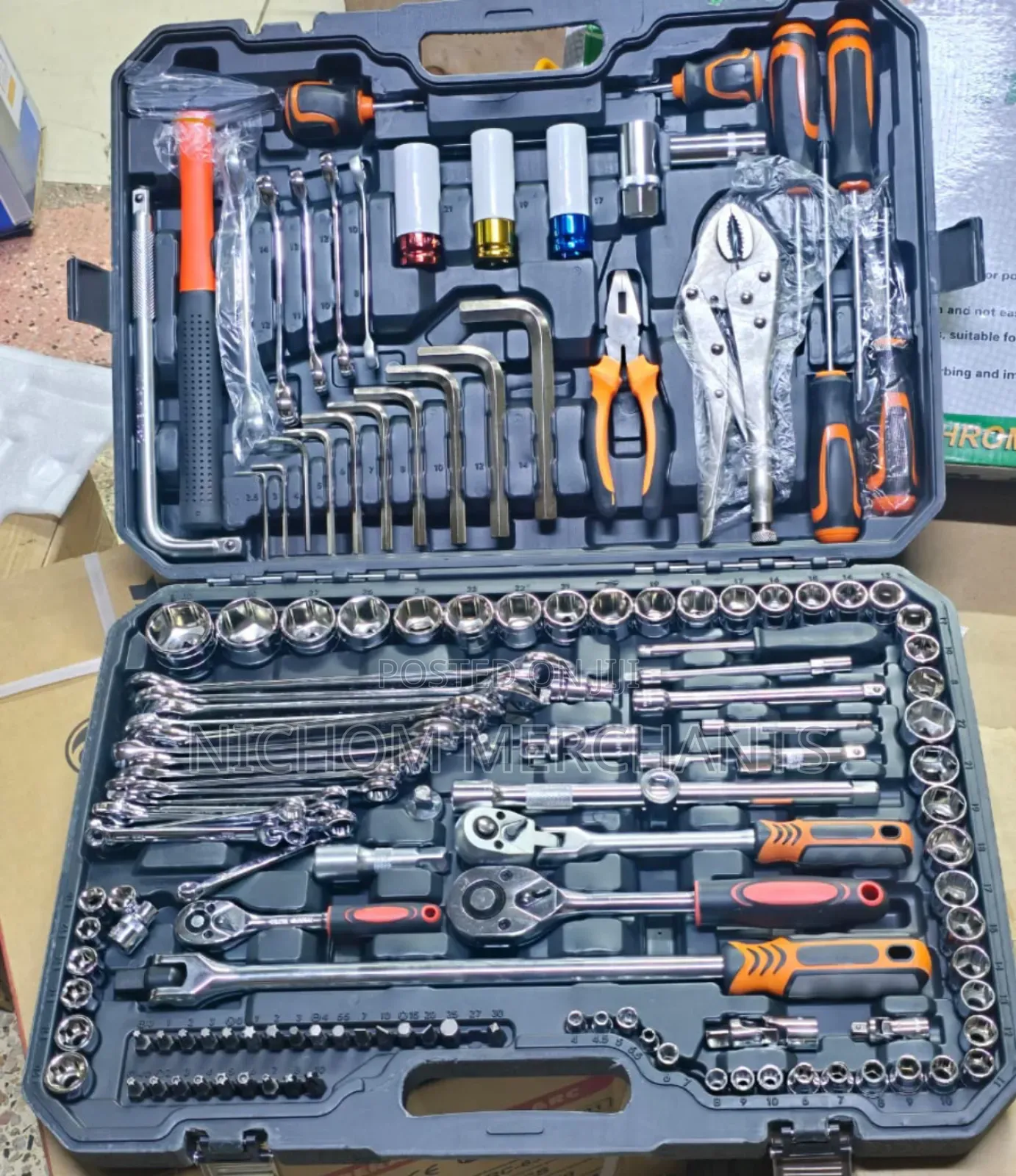 Jngek 142pcs Socket Wrench Set/142pcs Socket Spanner Set
