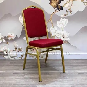 Office Chairs:Cushioned Banquet Office Chair With Iron Frame