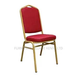 Office Chairs:Cushioned Banquet Office Chair With Iron Frame