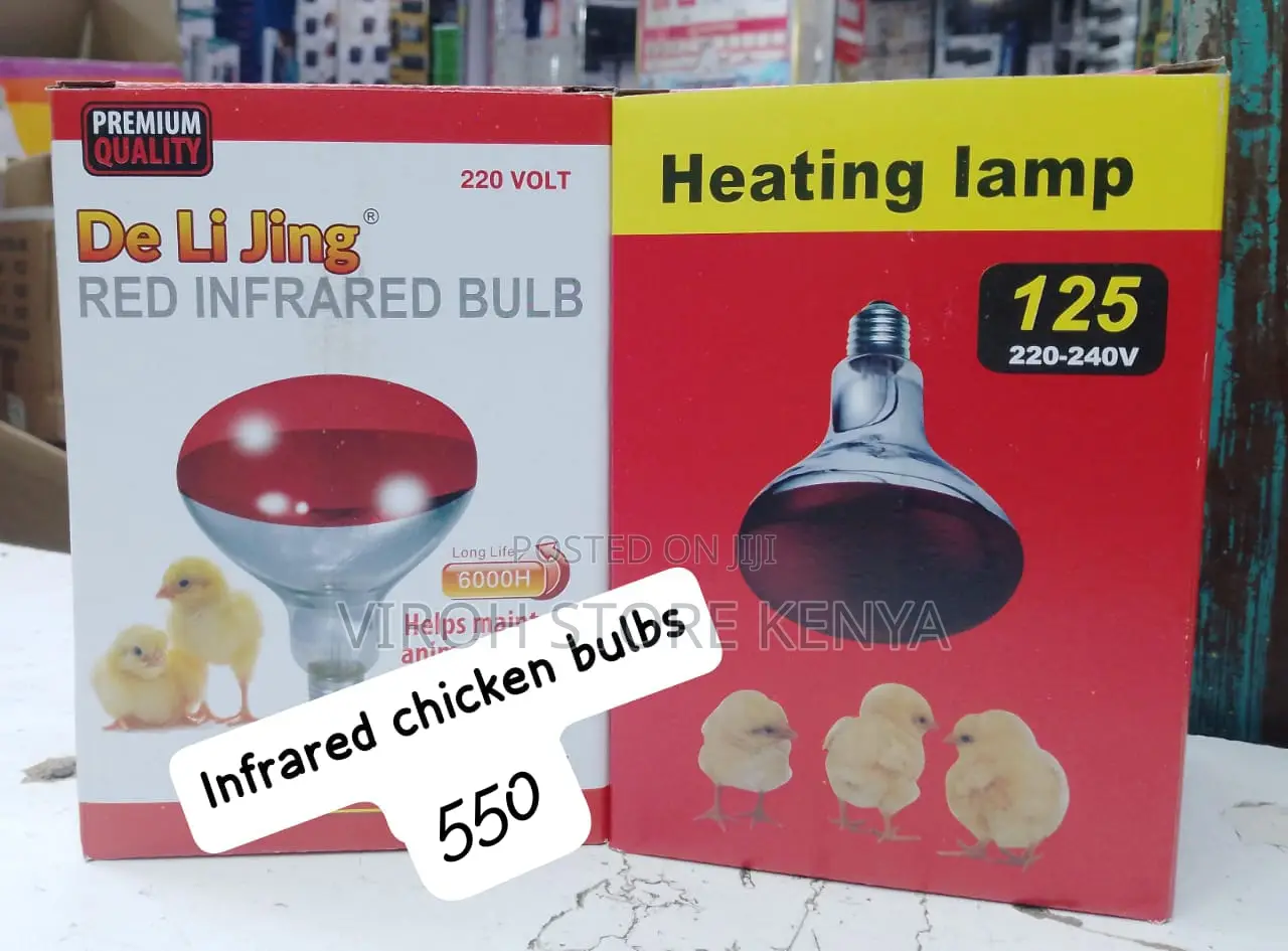Red Infrared Chicken Bulb, Heat Lamp for Chickens
