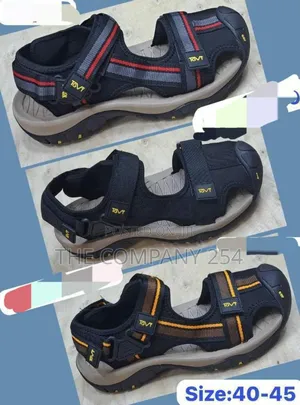 Quality Leather Rubber Sole Casual Slides Open Shoes