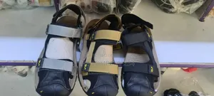 Quality Leather Rubber Sole Casual Slides Open Shoes