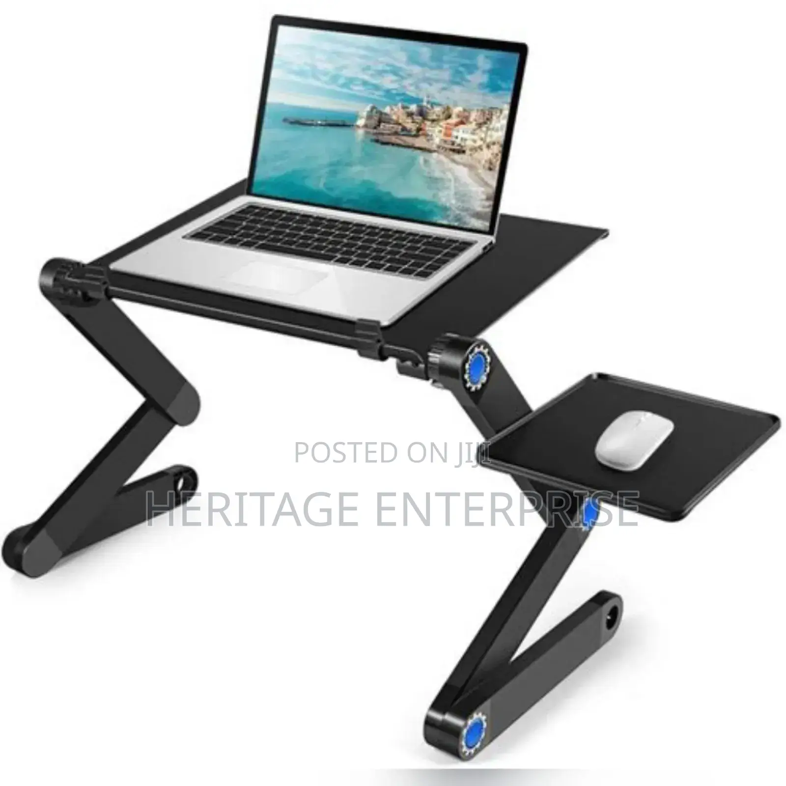 Laptop Stand Holder With Mouse Pad and Fan