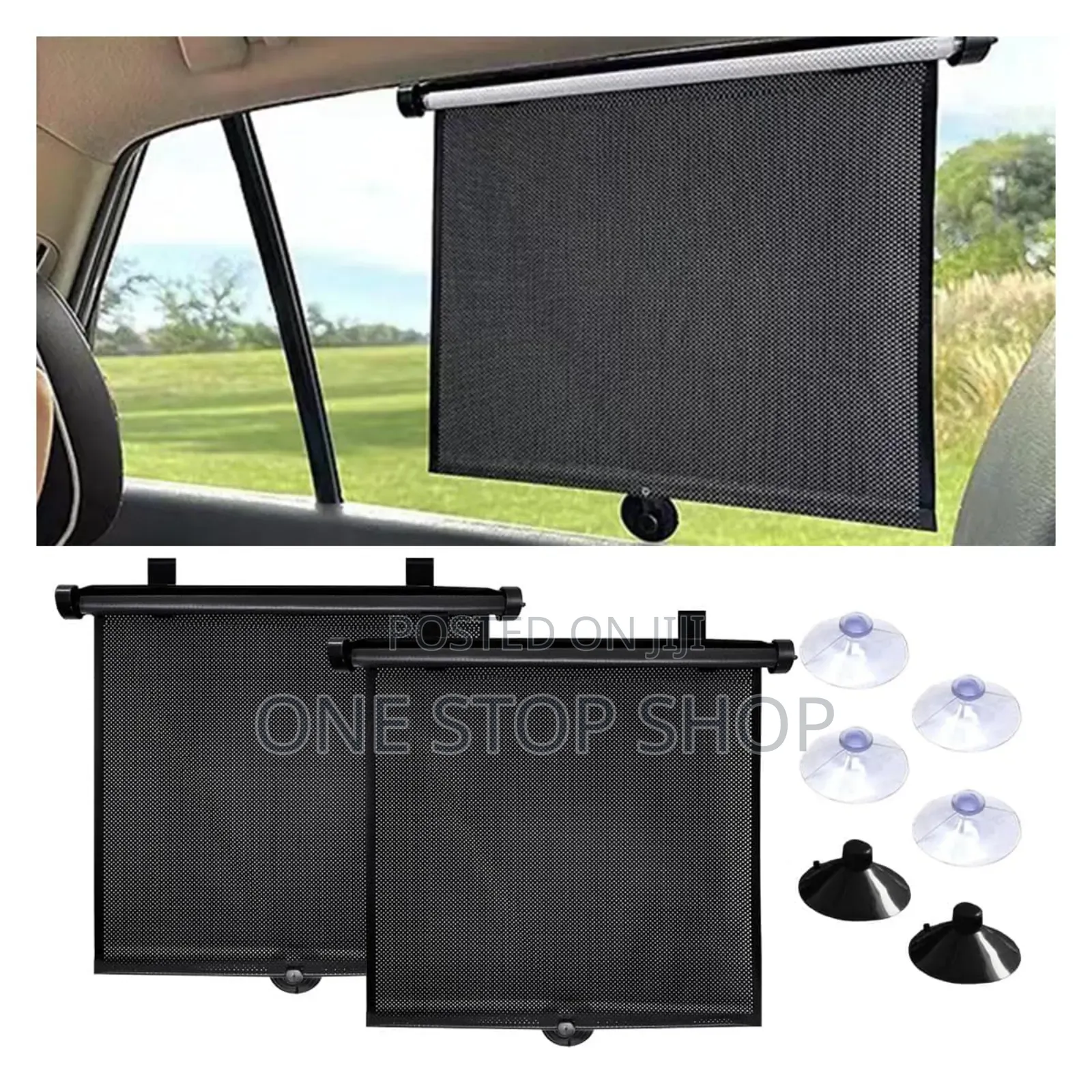 2pc Car Roller Window Sunshade