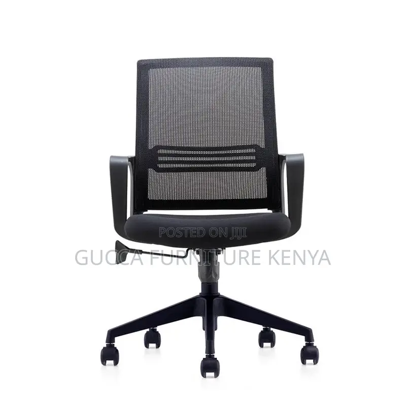 Office Chair:Captain Office Mesh With Upholstered Finish