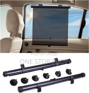 2pc Suction Mount Car Roller Sunshade