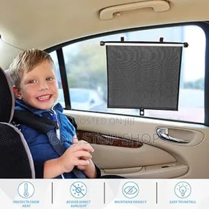 Roller Sunshade Deluxe Set 2black Retractable Windo Sunshade