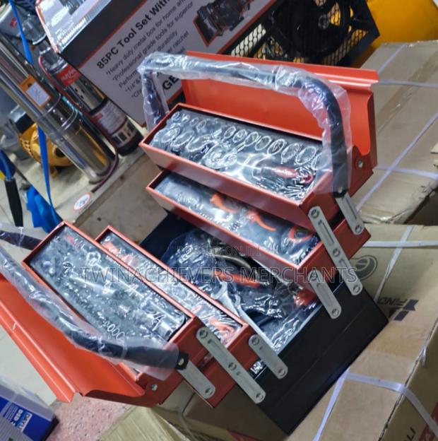 Heavy Duty Metal Toolbox 85pcs - thumbnail 2