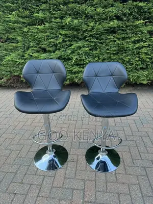 Home Chairs ; Leather Adjustable Swivel Bar Stool
