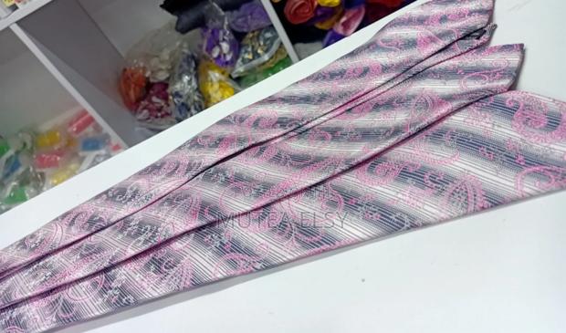 White,Pink White Teardrop Executive Single Ties - thumbnail 2