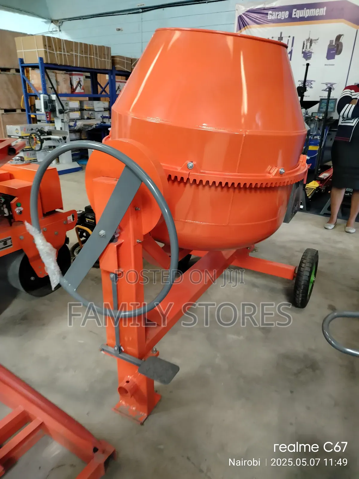 500l Diesel Concrete Mixer With Water Cooled Engine.