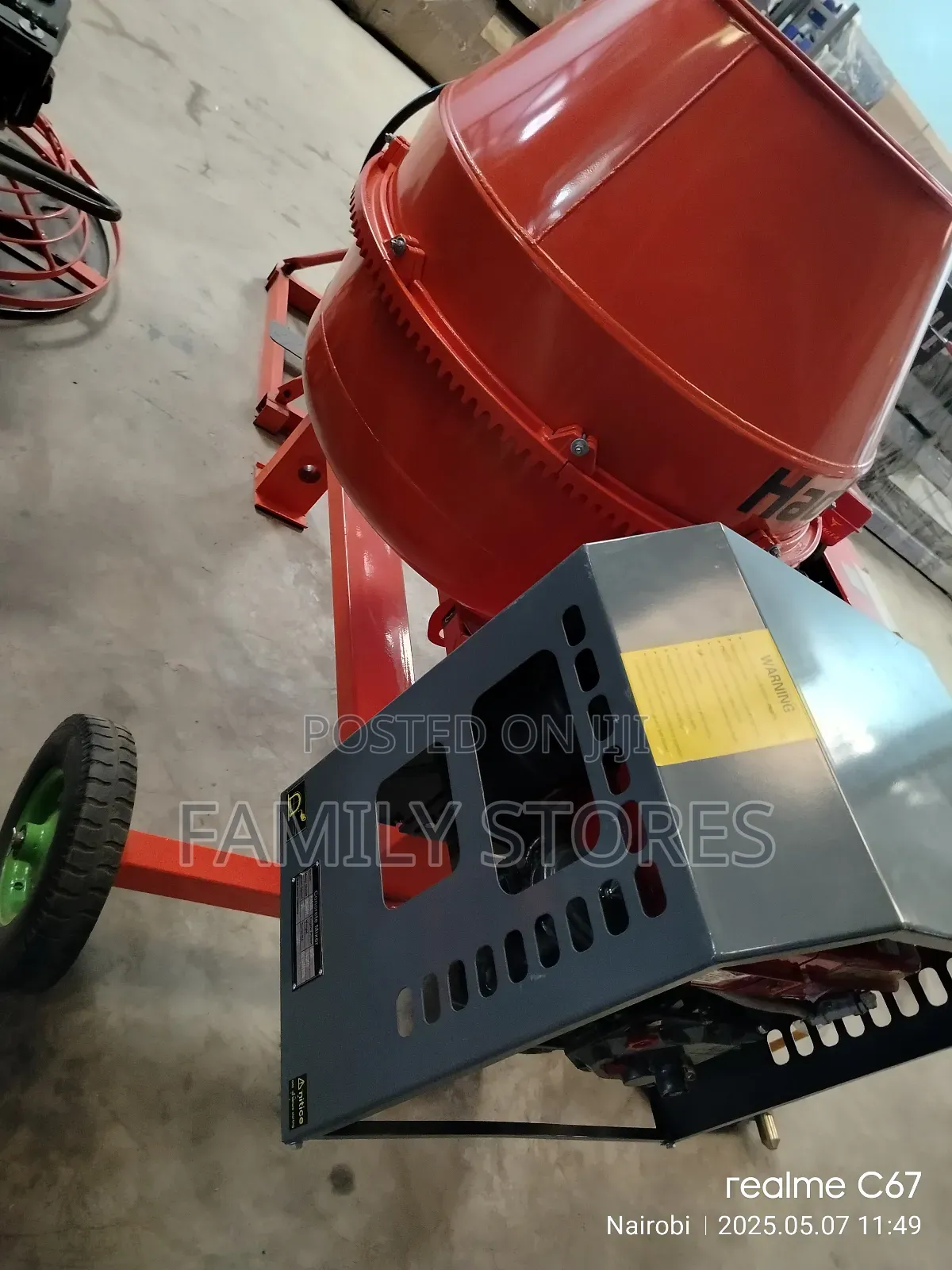 500l Diesel Concrete Mixer With Water Cooled Engine.