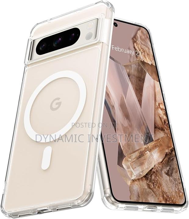 Google Pixel 8 Pro Clear Magsafe Shockproof Case/Cover - main view