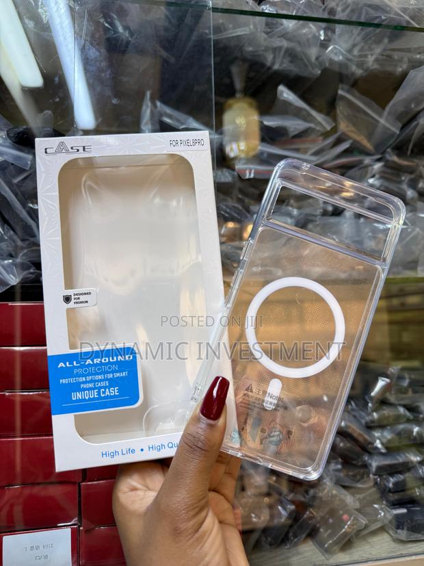 Google Pixel 8 Pro Magnetic Clear Transparent Case/Cover - thumbnail 2