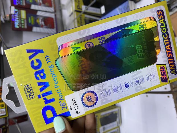 Mobistar Privacy Antistatic Screen Protector iPhone 12 Pro - thumbnail 3