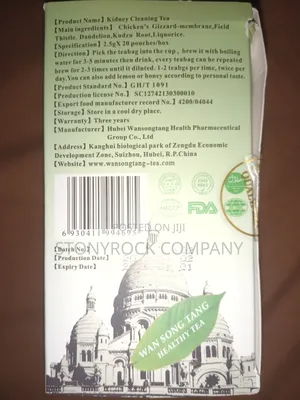Kidney Cleansing Tea 20 Sachets Tea Bags for 10 Days