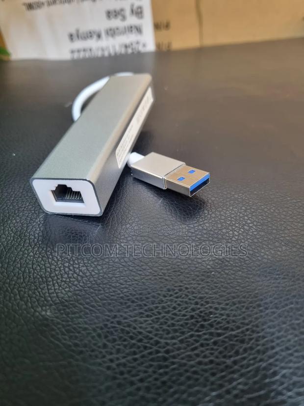 Usb Hub With Ethernet Adapter 3 Ports - main view