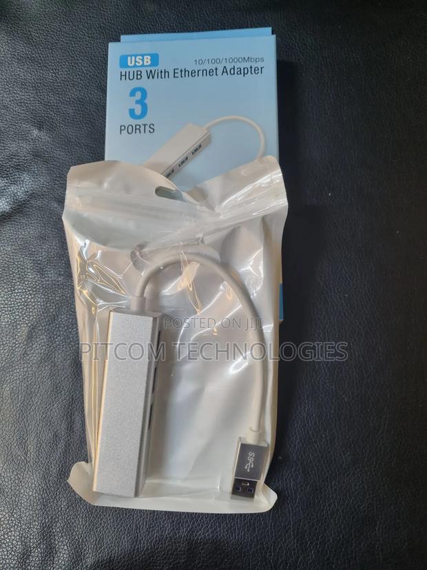 Usb Hub With Ethernet Adapter 3 Ports - thumbnail 10