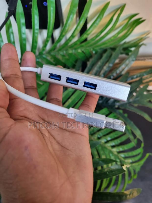 Usb Hub With Ethernet Adapter 3 Ports - thumbnail 11