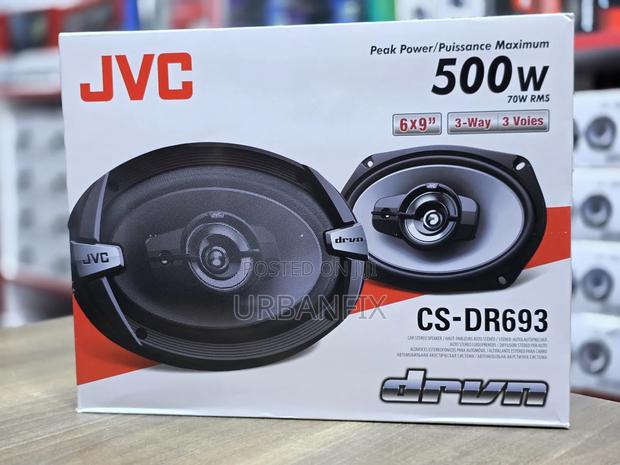 JVC 500 Watts 6 by 9 Oval Midrange Speakers - A Pair