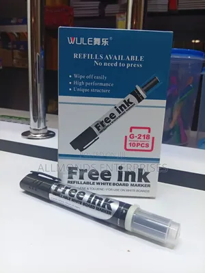 A Packet of Free Ink Refillable Whiteboard Marker-10pcs