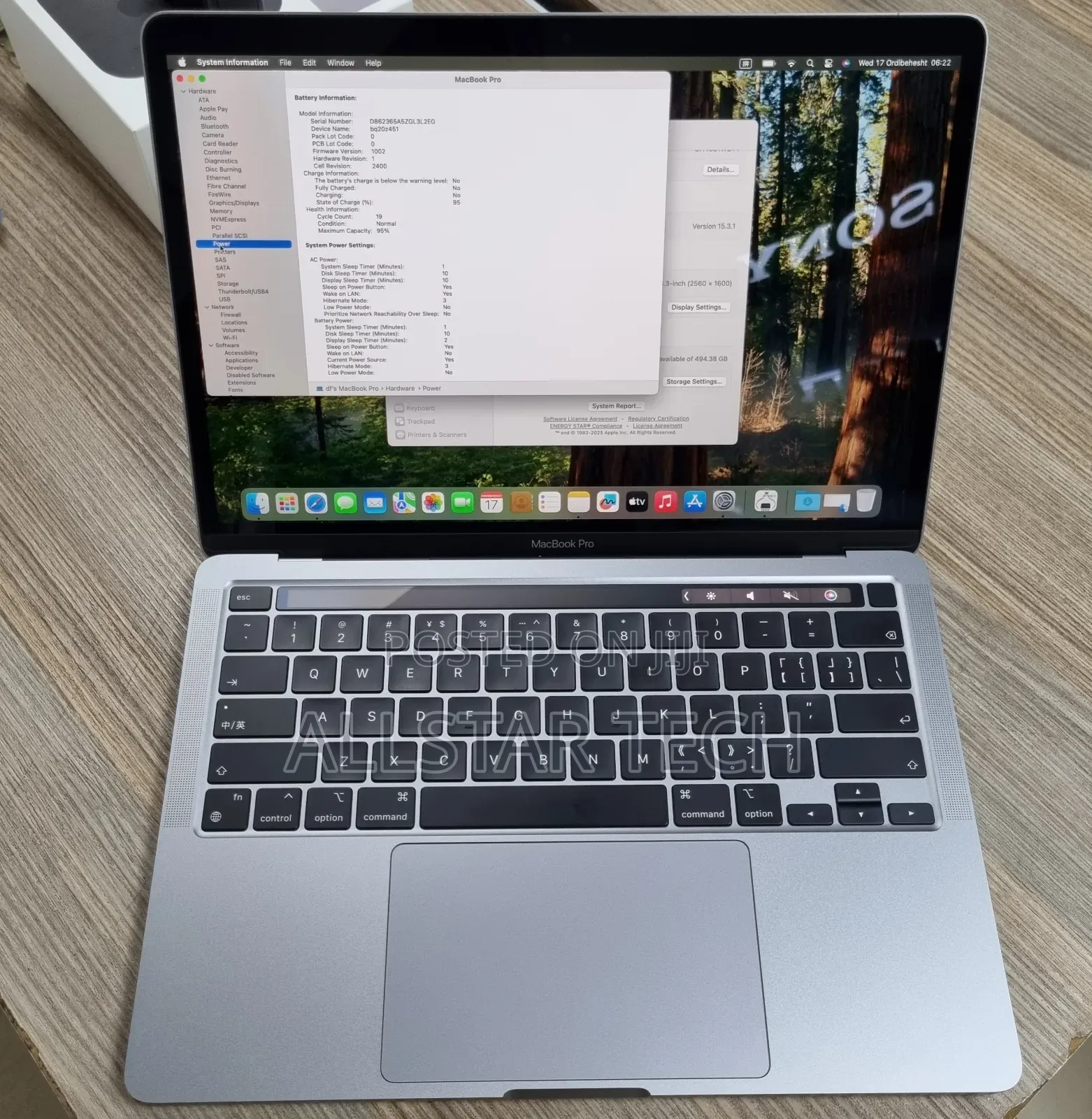 Laptop Apple MacBook Pro 2022 M2 8GB Apple M2 SSD 512GB