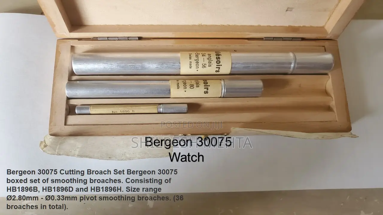 Bergeon Smoothening Broaches Swiss Make