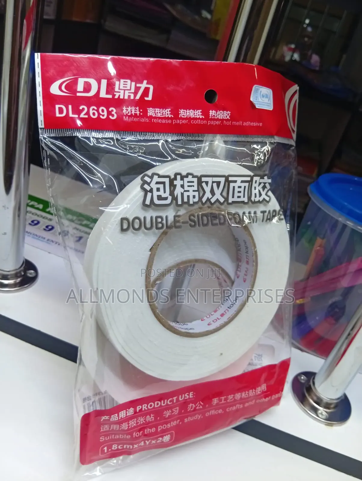 A Pair of 3/4 Inch Double Sided Tape- Dingli