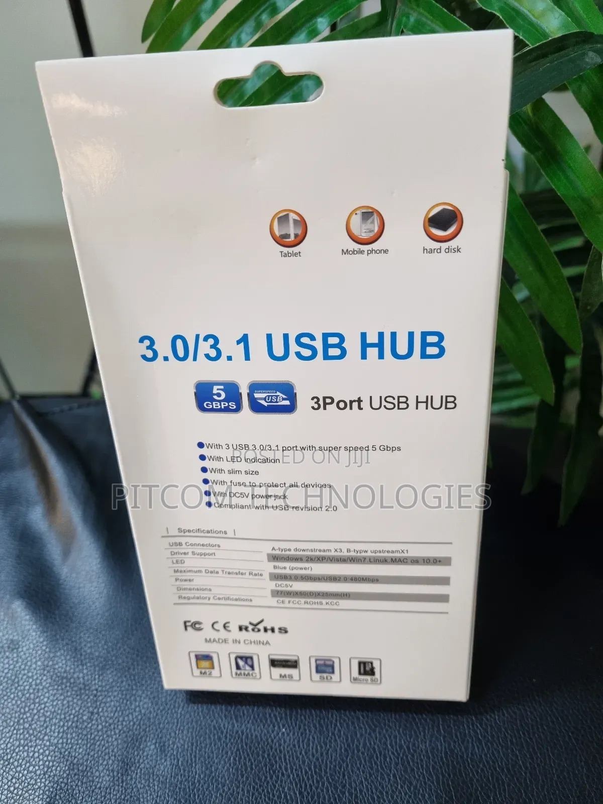 Usb3.1 Hub 3 Ports Card Reader