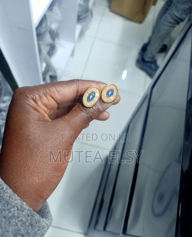 Gold Royal Blue Executive Cafflings - main view